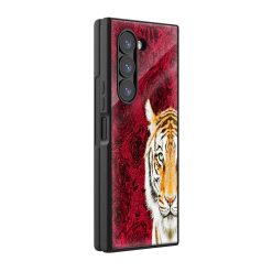 Tiger Portrait Samsung Z Fold Glass Case