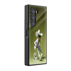 Stylized Gangster Samsung Z Fold Glass Case