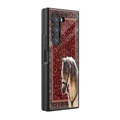 Single Horse Rug Samsung Z Fold Glass Case