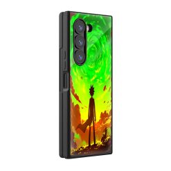 Rick and Morty Samsung Z Fold Glass Case