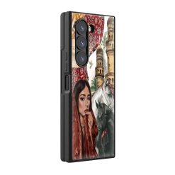 Kashmiri Jamawar Samsung Z Fold Glass Case