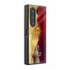 Gold Sun Leopard Samsung Z Fold Glass Case