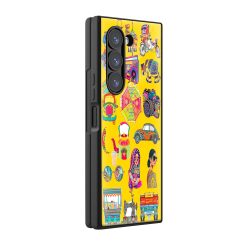 Desi Sticker Art Samsung Z Fold Glass Case