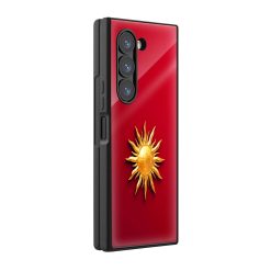 Celestial Sun Samsung Z Fold Glass Case