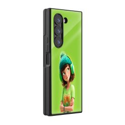 Cartoon Girl Samsung Z Fold Glass Case