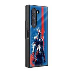 Captain America Samsung Z Fold Glass Case