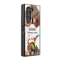 Assam Culture Samsung Z Fold Glass Case