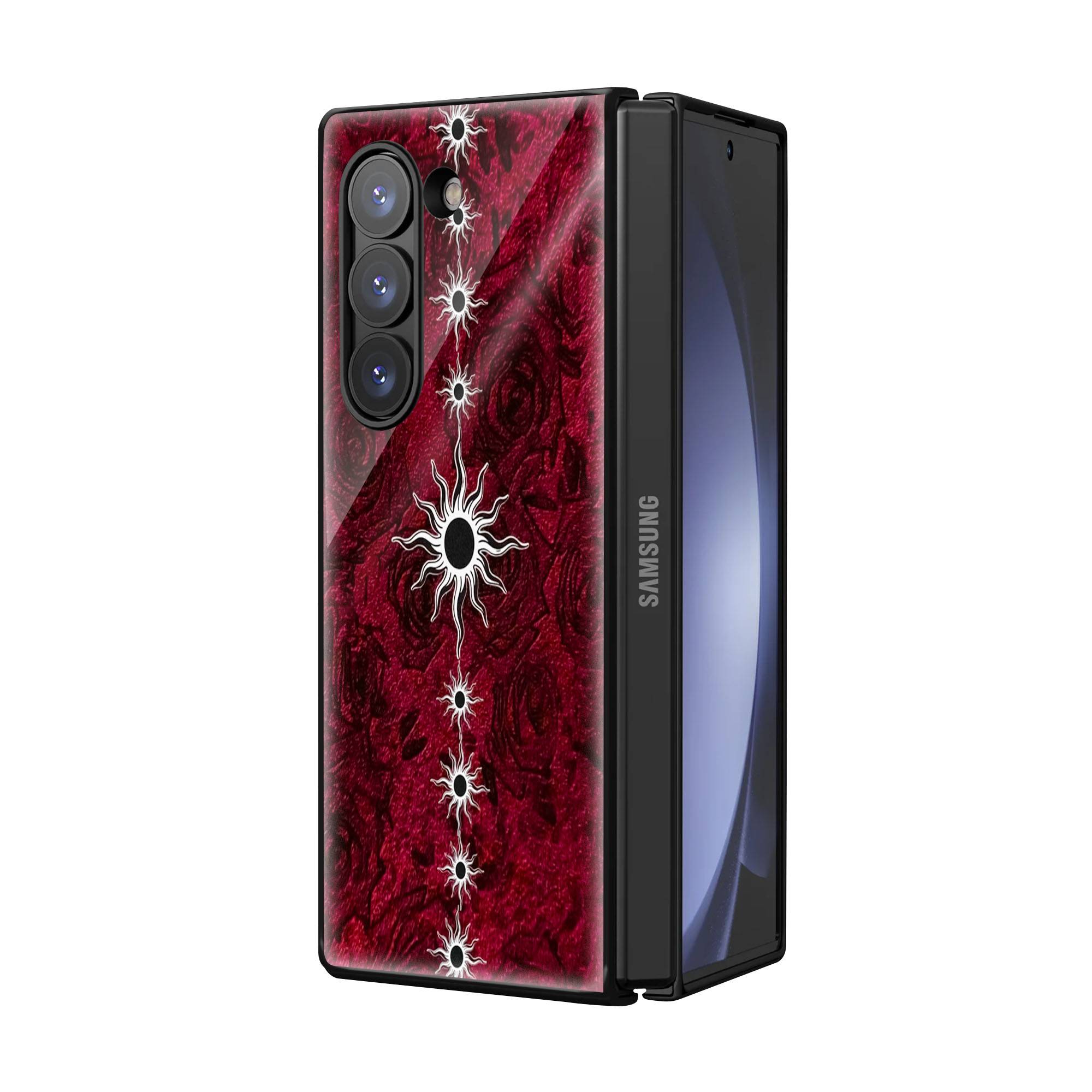 Sun Symbolism Samsung Z Fold Glass Case - Image 2