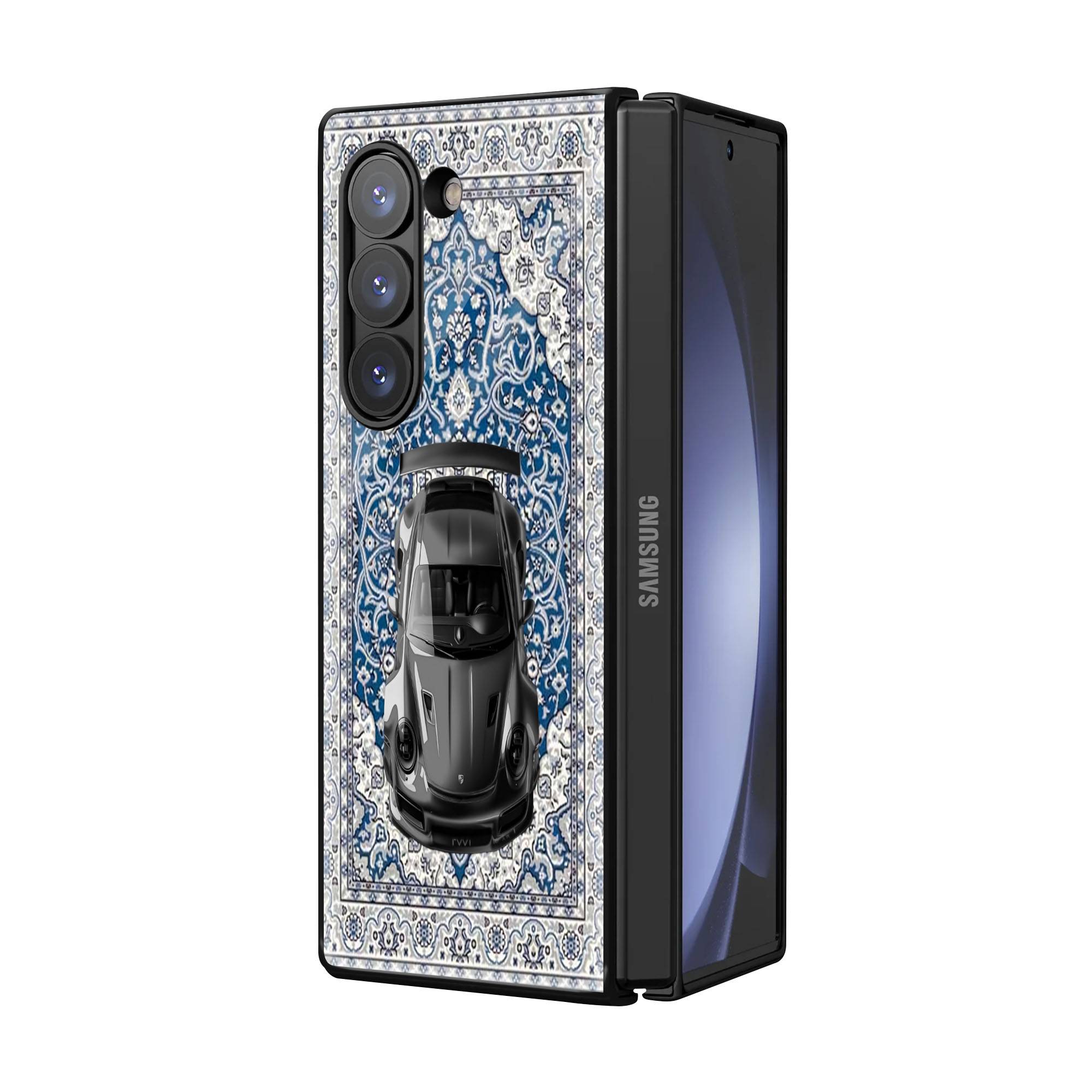 Porsche Persian Carpet Samsung Z Fold Glass Case - Image 2