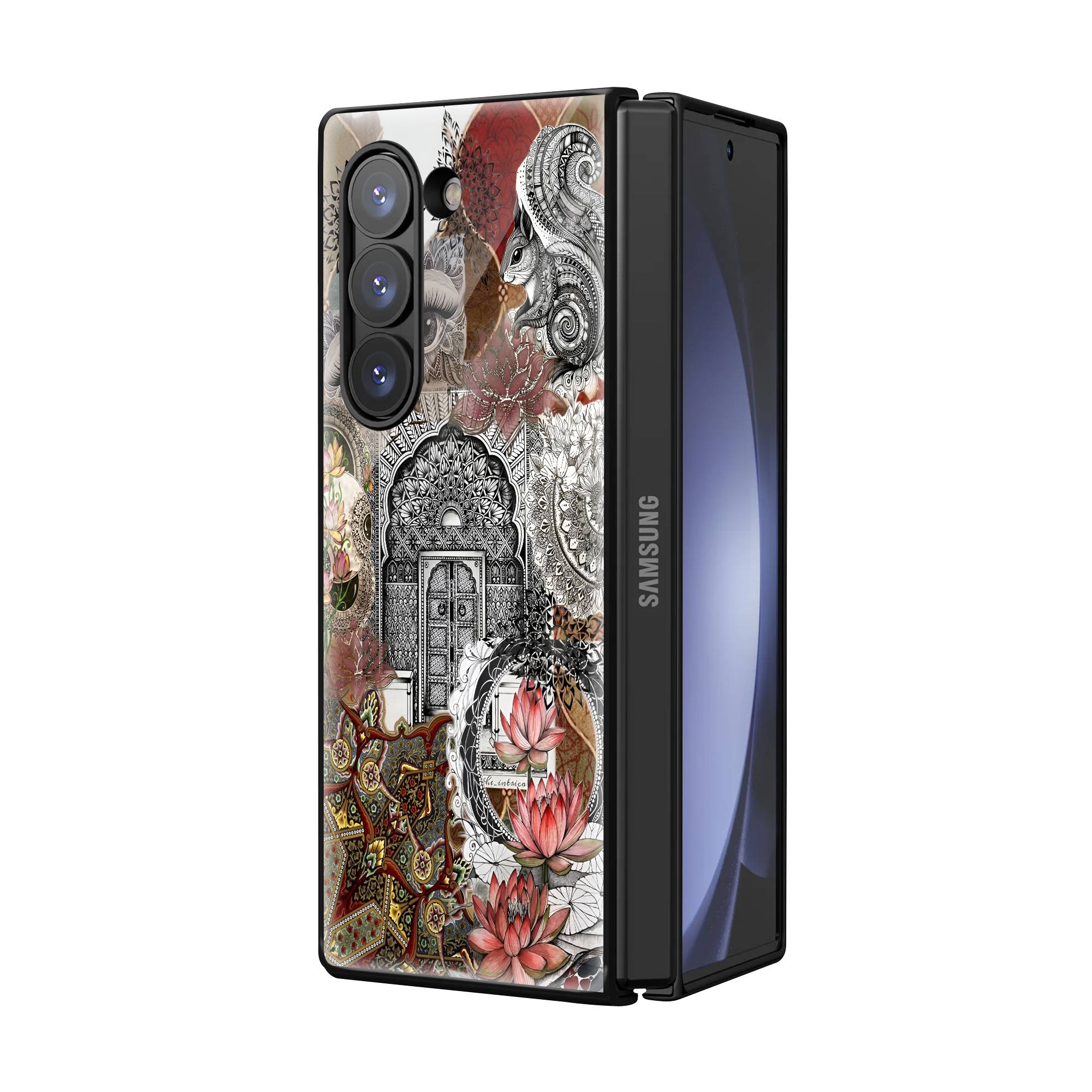 Lotus Gateway Samsung Z Fold Glass Case - Image 2