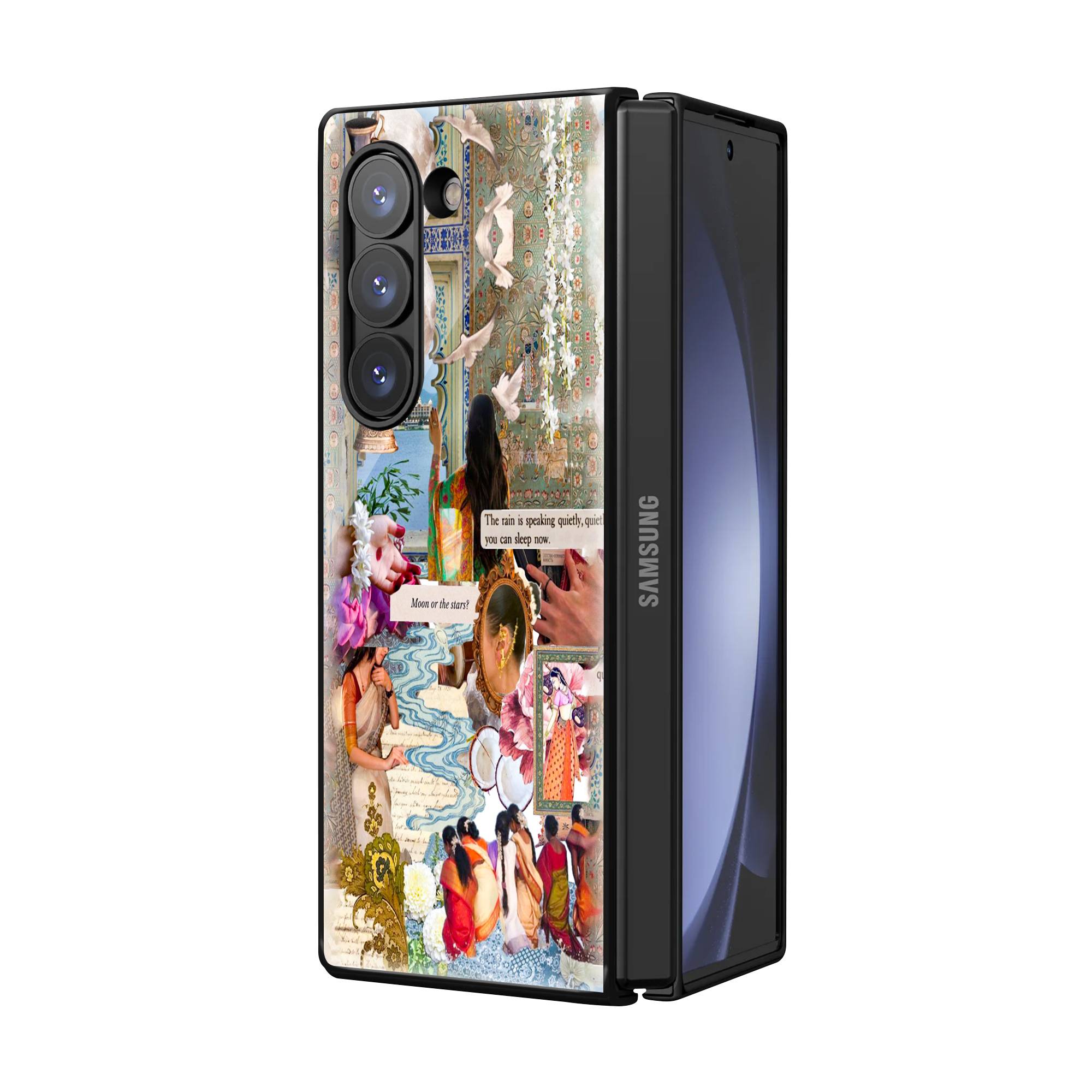 Indian Aesthetic Samsung Z Fold Glass Case - Image 2