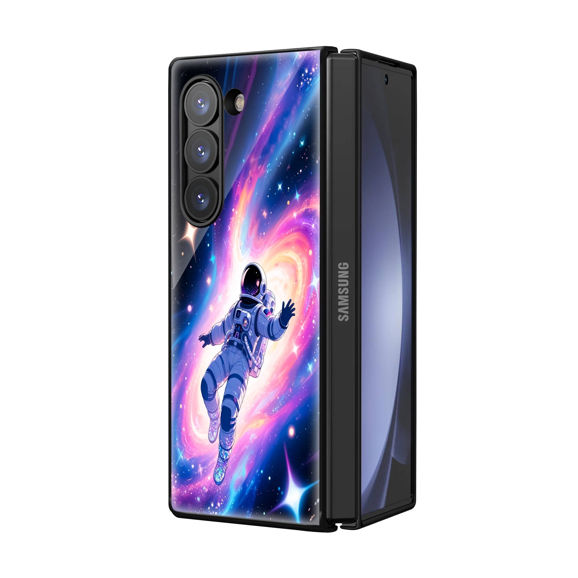 Fantasy Space Art Samsung Z Fold Glass Case - Image 2