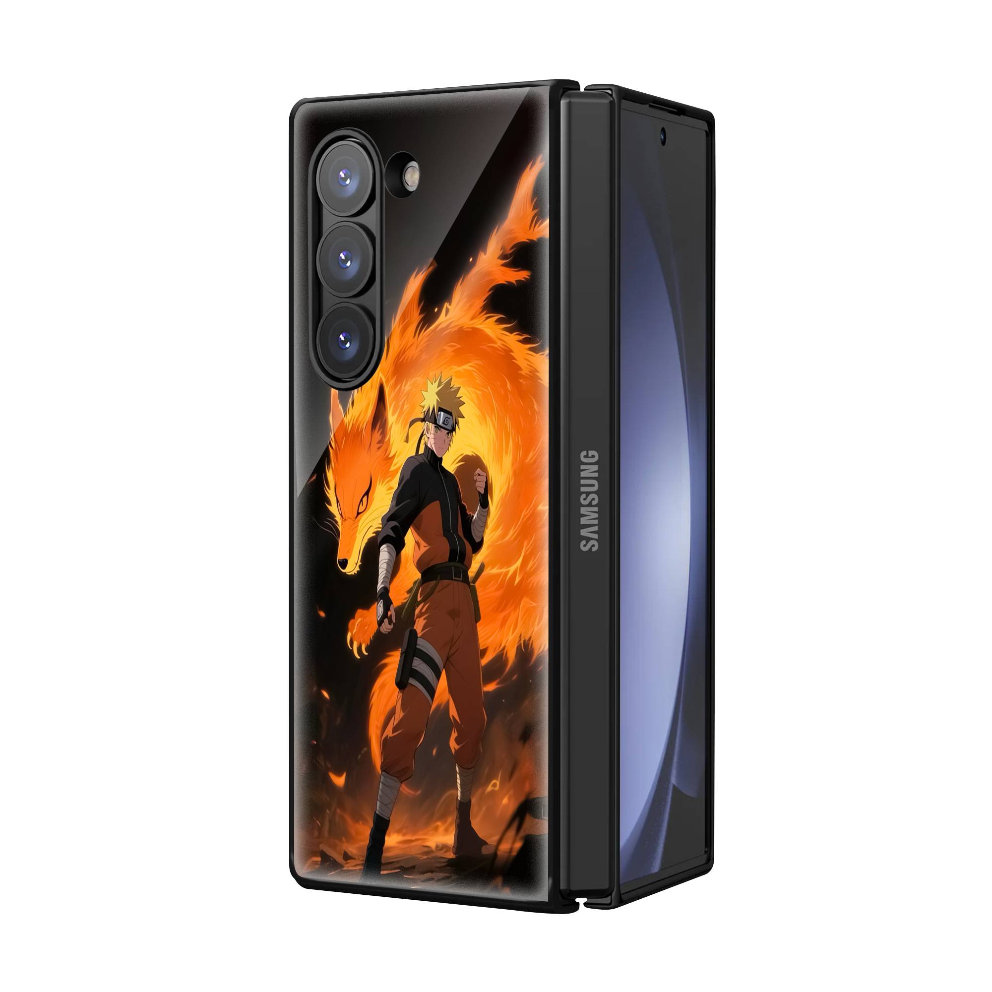 Dynamic Anime Samsung Z Fold Glass Case - Image 2