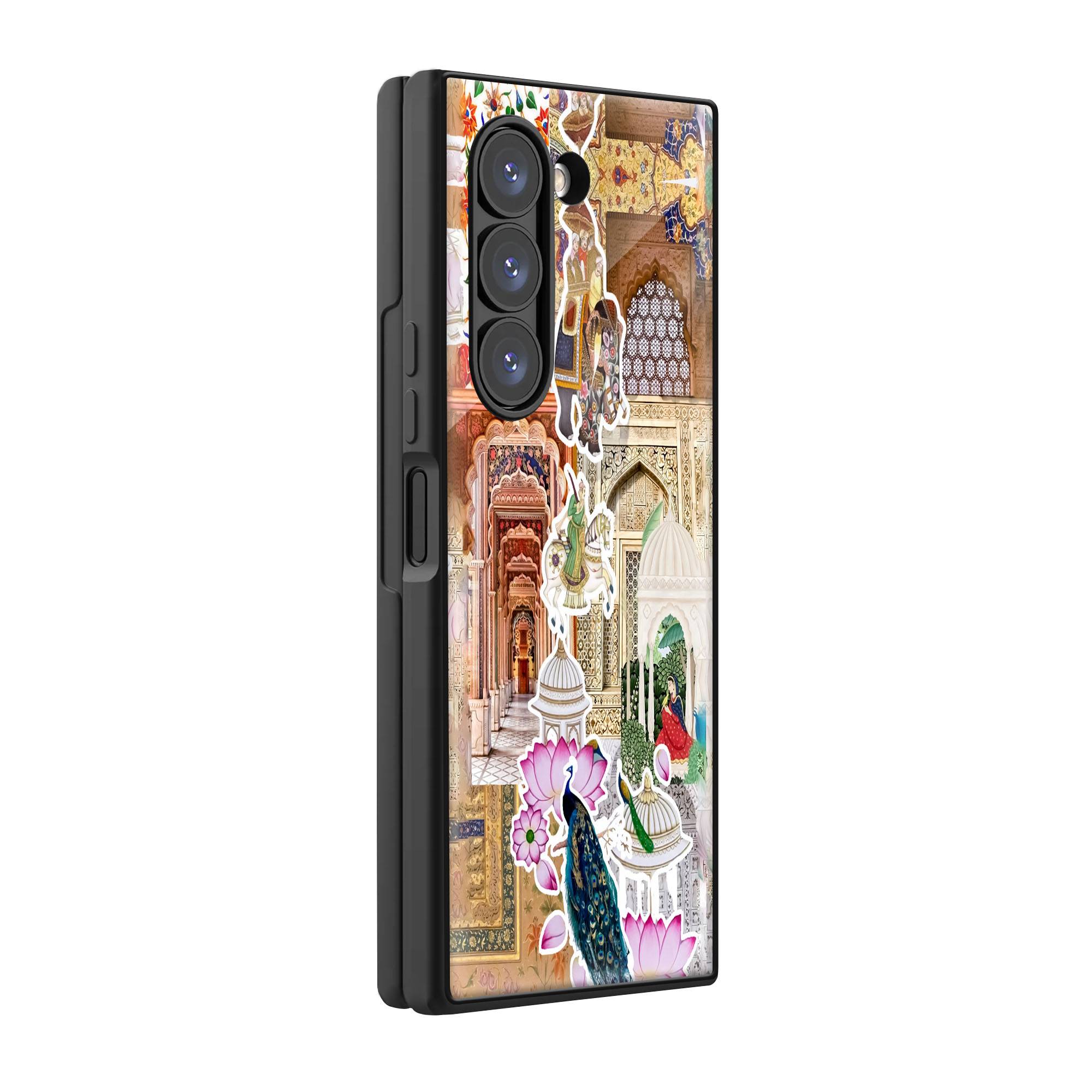Mughal Royal Samsung Z Fold Glass Case