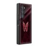 Moody Red Butterfly Samsung Z Fold Glass Case