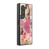 Pink Petals Faith Samsung Z Fold Glass Case