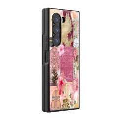 Pink Petals Faith Samsung Z Fold Glass Case