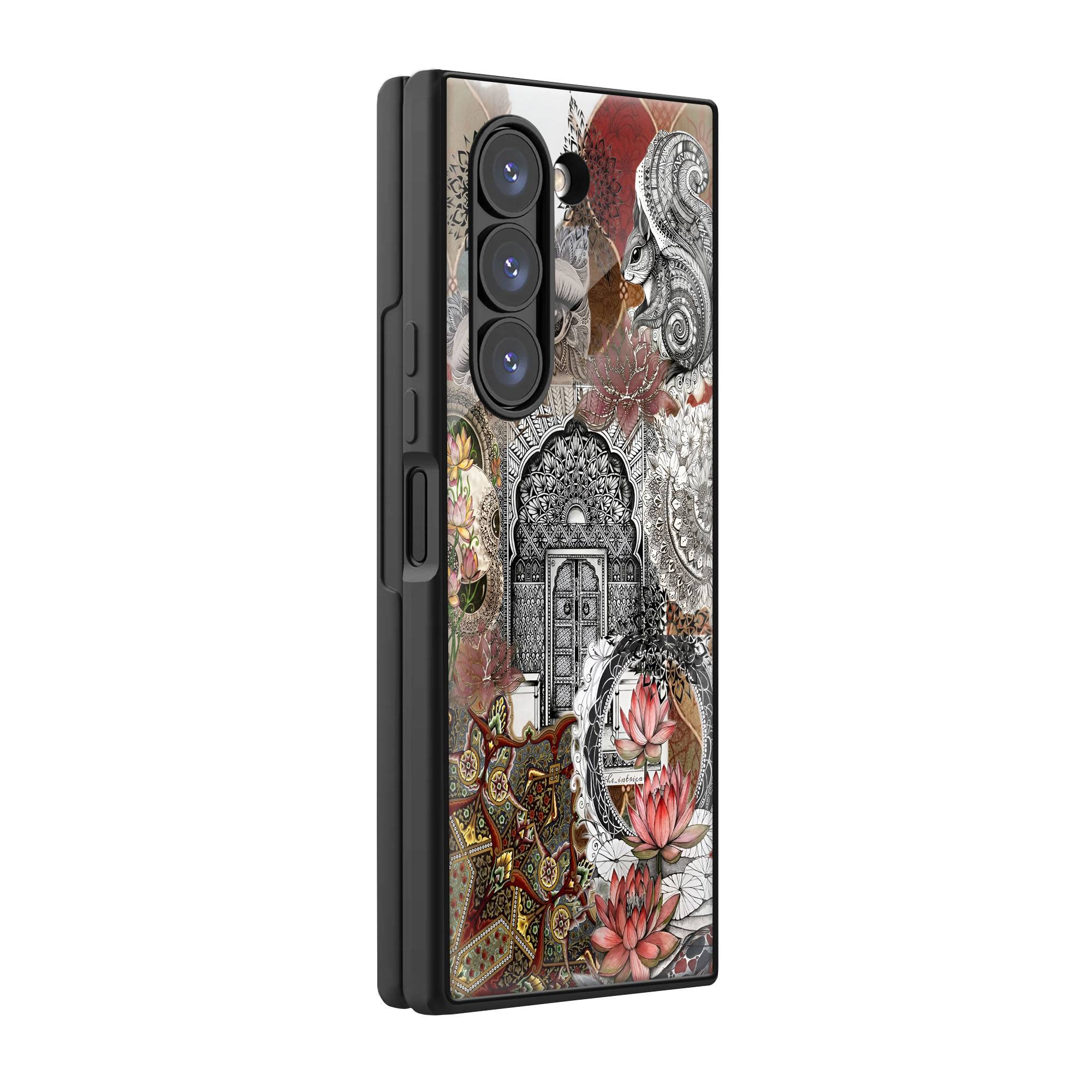 Lotus Gateway Samsung Z Fold Glass Case