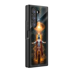 Lord Krishna Samsung Z Fold Glass Case