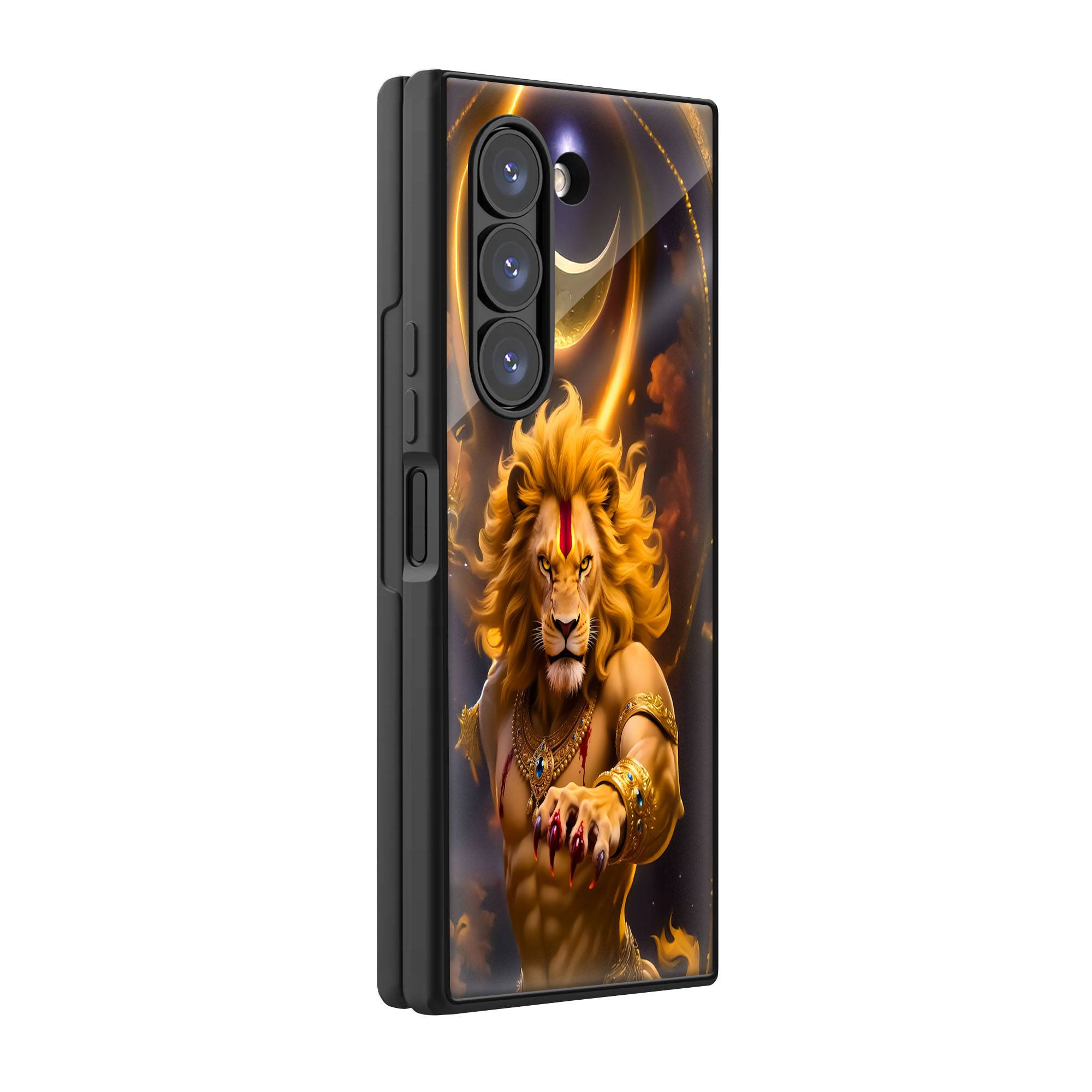 Narasimha Samsung Z Fold Glass Case