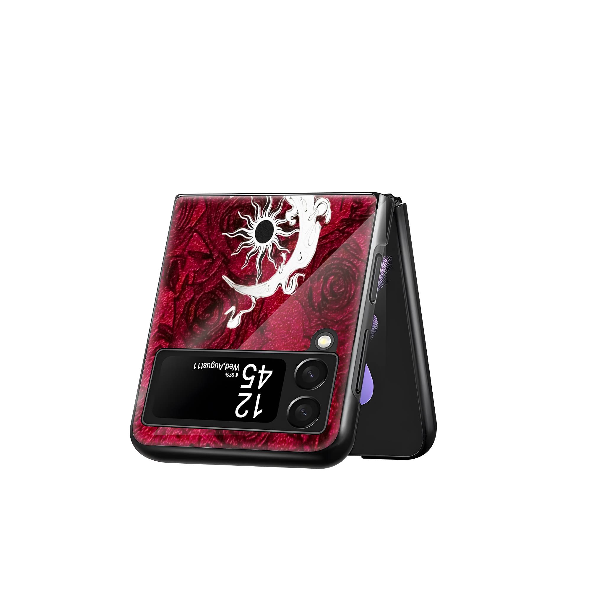Half Moon Samsung Z Flip Glass Case - Image 3