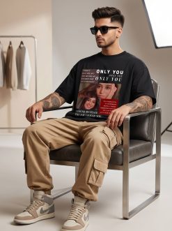 I Found You Custom Black T-Shirt