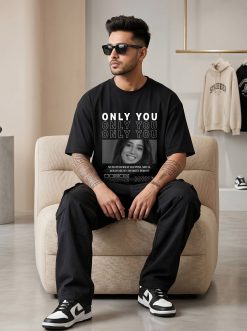 My Favorite Person B&W Custom Black T-Shirt