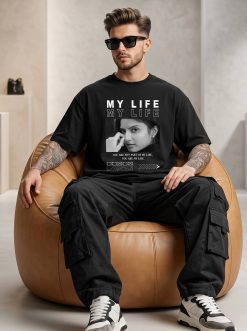 My Life Custom Black T-Shirt