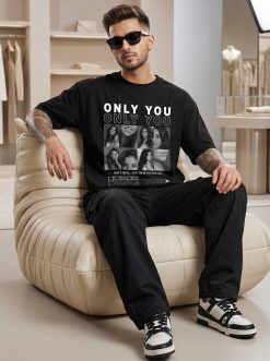 She’s Mine B&W Custom Black T-Shirt