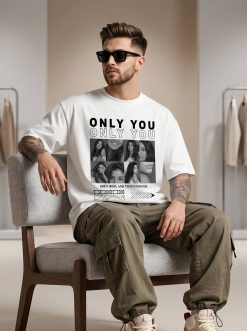 She’s Mine B&W Custom White T-Shirt