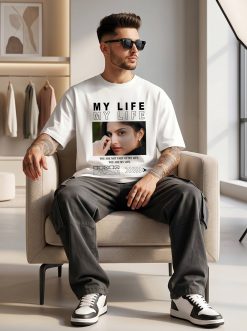 My Life Custom White T-Shirt