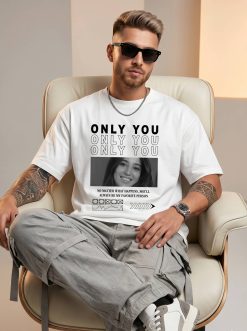 My Favorite Person B&W Custom White T-Shirt