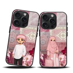 Blush Romance Couple Mobile Case