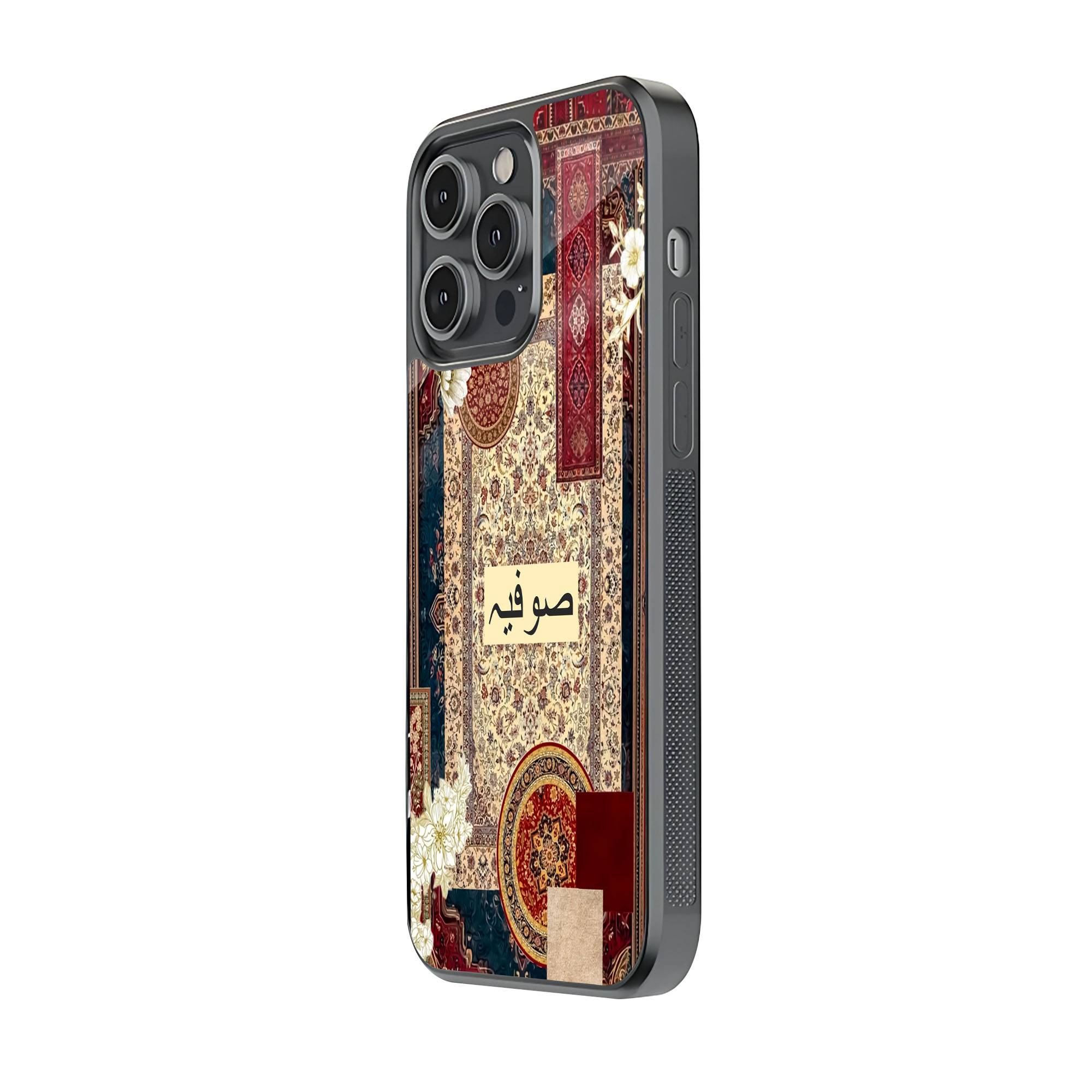 Ruby Persian Rug Glass Name Case - Image 2