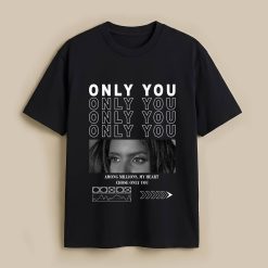 My Heart B&W Custom Black T-Shirt