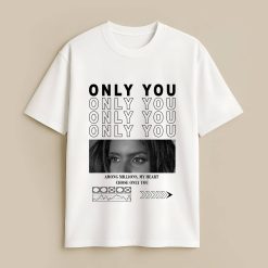 My Heart B&W Custom White T-Shirt