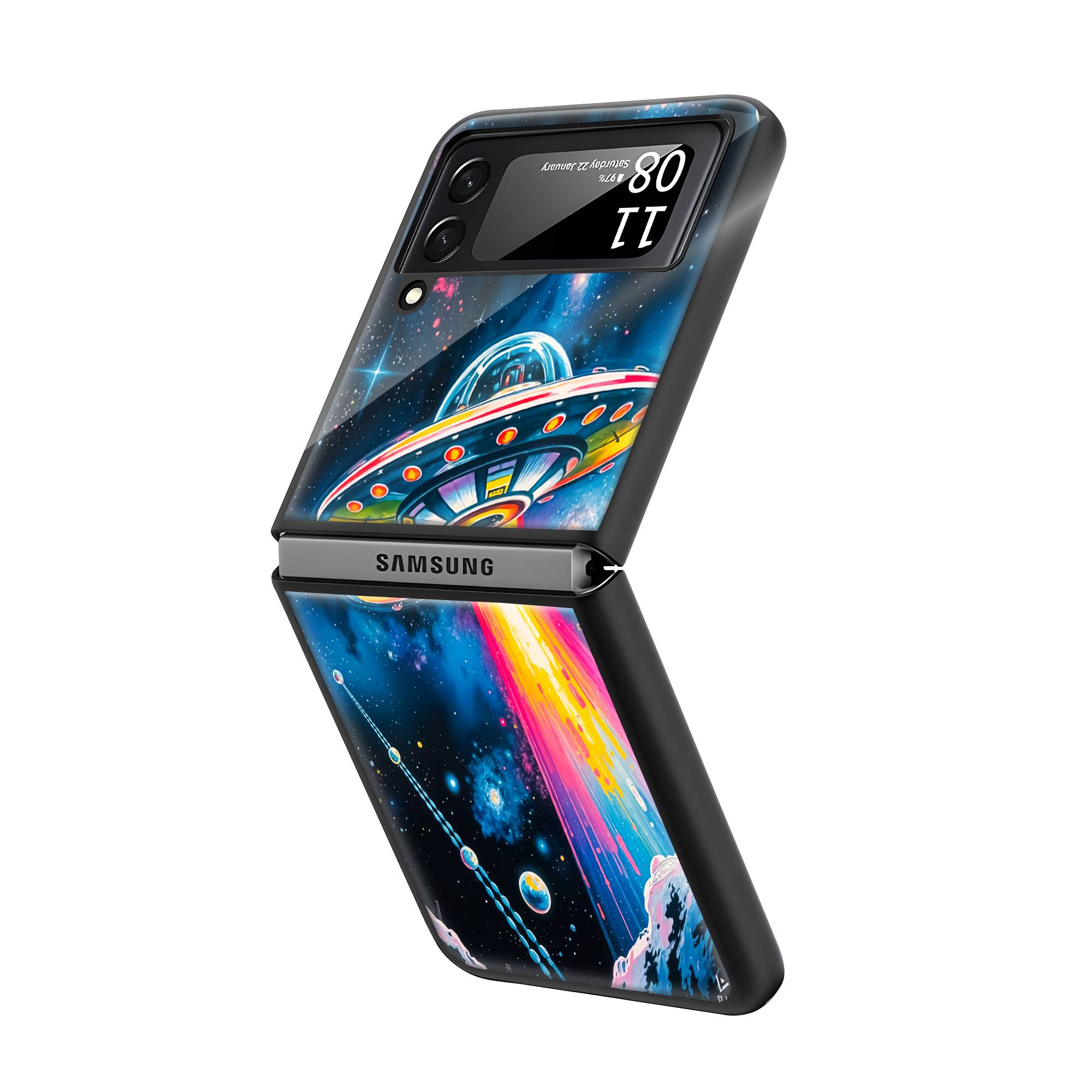 UFO Samsung Z Flip Glass Case - Image 2