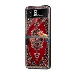 Persian Medallion Samsung Z Flip Glass Case