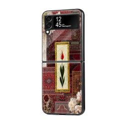 Ottoman Tulip Rug Samsung Z Flip Glass Case