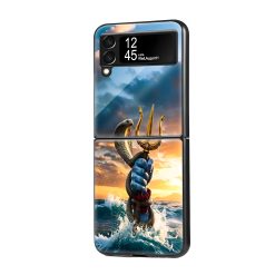 Oceanic Shiv Hand Samsung Z Flip Glass Case