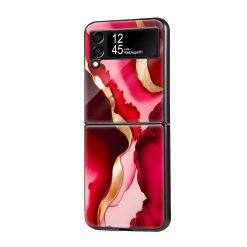 Modern Resin Art Samsung Z Flip Glass Case