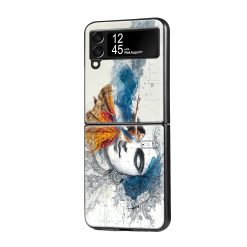 Watercolor Devotion Samsung Z Flip Glass Case