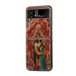 Turkish Couple Rug Samsung Z Flip Glass Case
