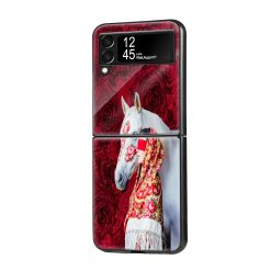 Surreal Portraiture Samsung Z Flip Glass Case