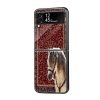 Single Horse Rug Samsung Z Flip Glass Case