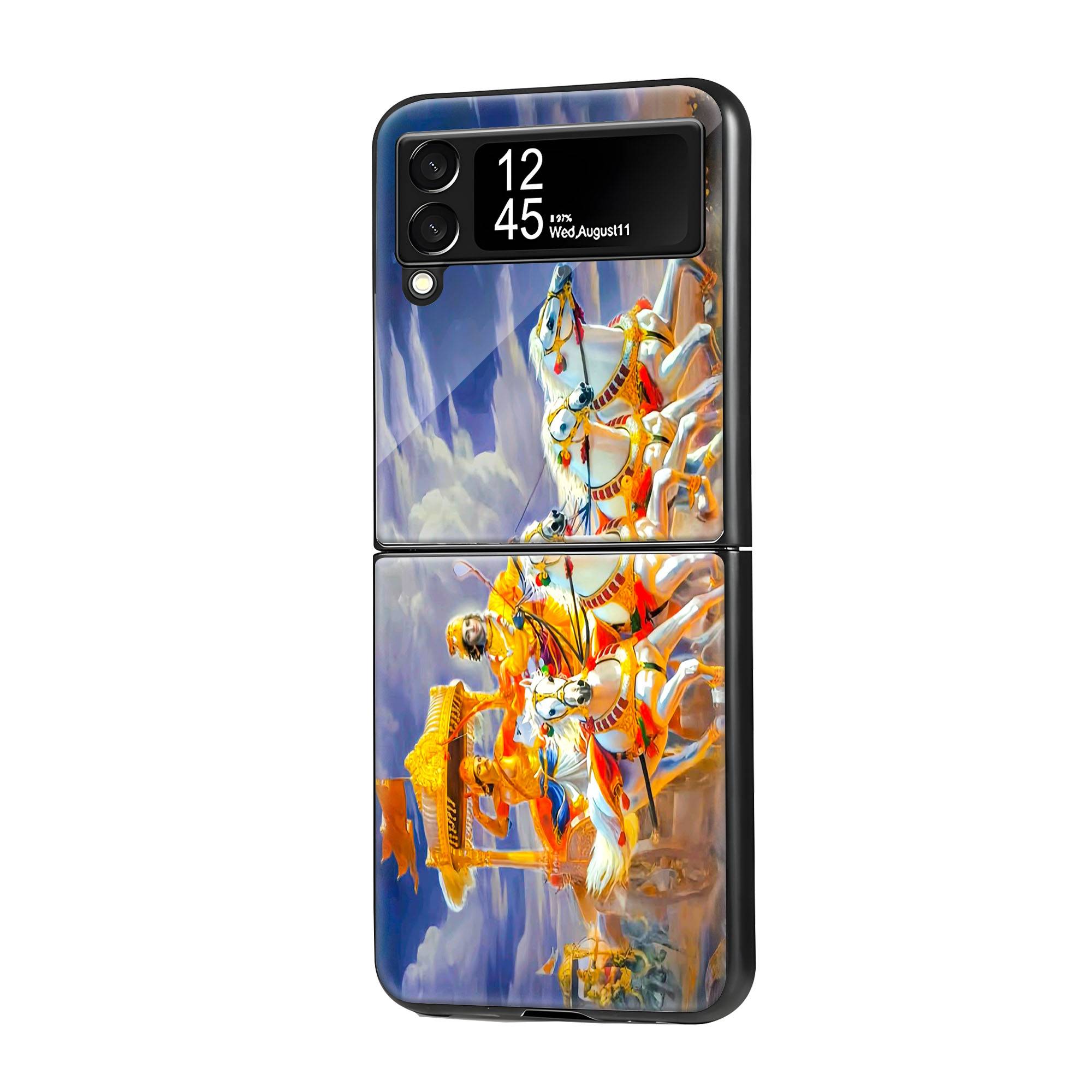 Mahabharat Samsung Z Flip Glass Case