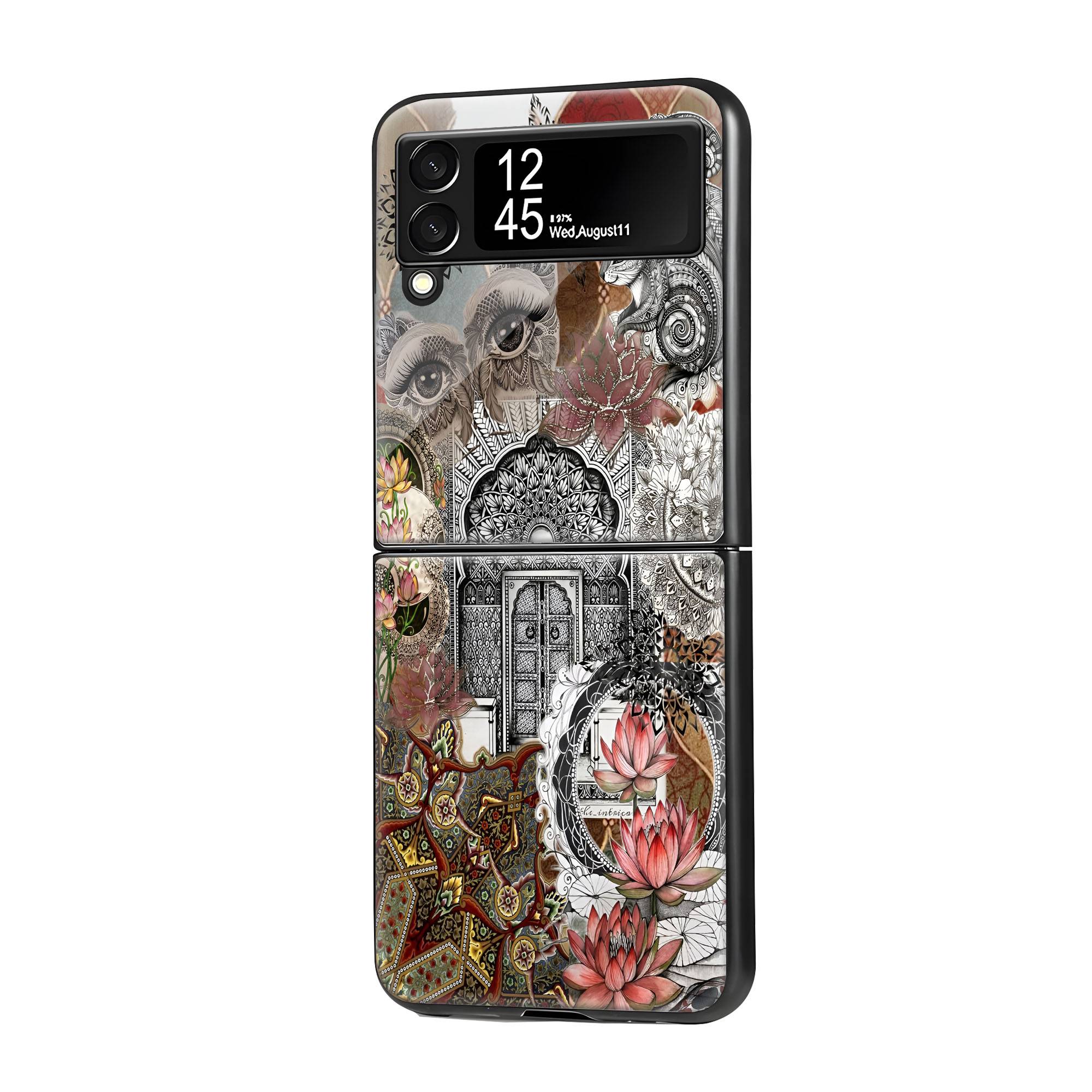 Lotus Gateway Samsung Z Flip Glass Case