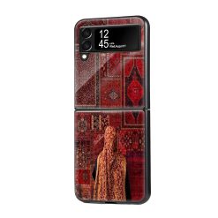 Red Velvet Bloom Samsung Z Flip Glass Case