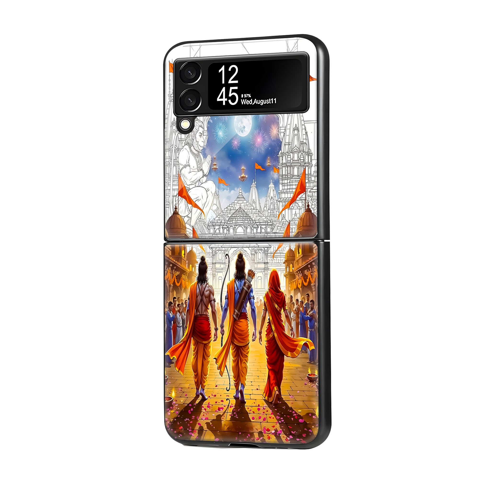 Ram Rajya Samsung Z Flip Glass Case