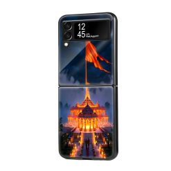 Ram Mandir Samsung Z Flip Glass Case